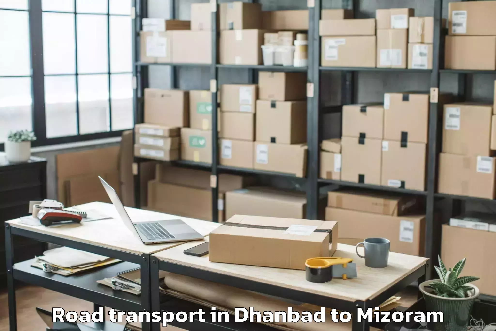 Leading Dhanbad to Lunglei Road Transport Provider